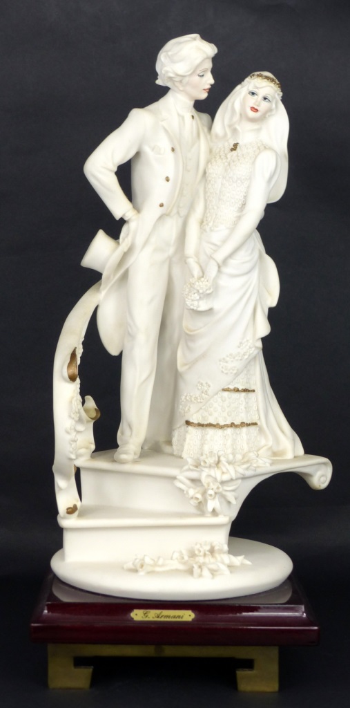 GIUSEPPE ARMANI BRIDE GROOM SCULPTURE AntiquesModern