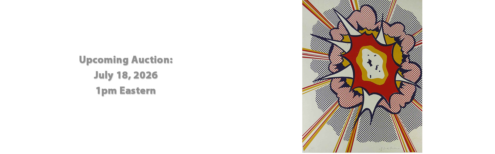 roy lichtenstein explosion lithograph